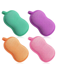 4 Esponjas de Baño Kifmurase Suaves para Piel Sensible