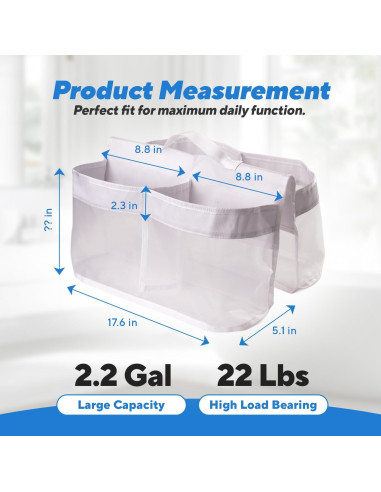 Organizador de Juguetes de Baño Wehruom - Extra Grande, Nylon