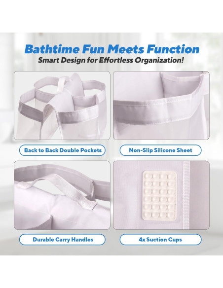 Organizador de Juguetes de Baño Wehruom - Extra Grande, Nylon Organizador de Juguetes de Baño Wehruom - Extra Grande, Nylon