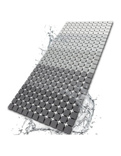 Alfombra de Ducha Antideslizante BEMISO 85x39.9cm Gris