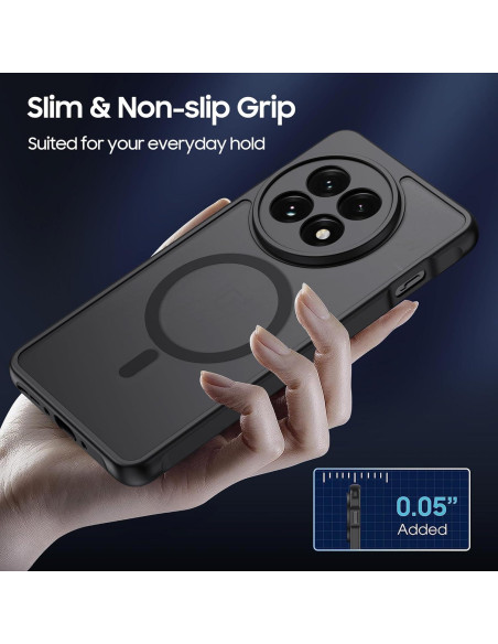 Funda Magnética OnePlus 13R - Grado Militar, Negra, Compatible MagSafe