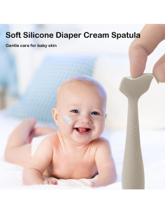 Paquete de 2 espátulas para crema de pañal ROXANEPIG - Blanco 2