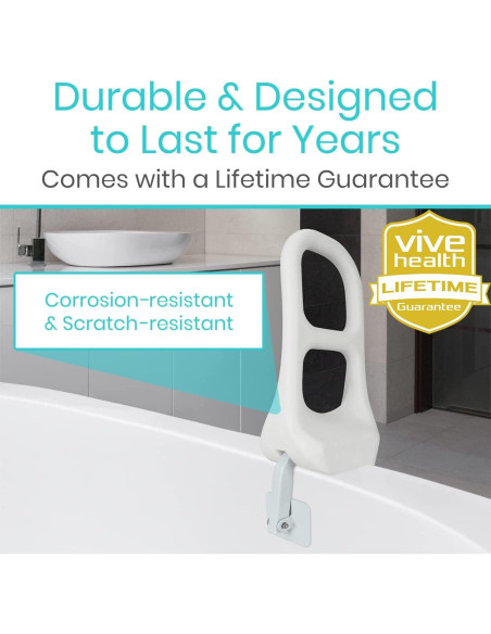 Barandilla de Bañera Vive - Soporte de Seguridad Ajustable 136kg