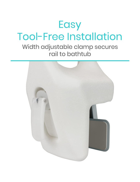 Barandilla de Bañera Vive - Soporte de Seguridad Ajustable 136kg