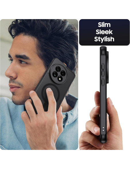 Funda Magnética OnePlus 13R - Grado Militar, Negra, Compatible MagSafe