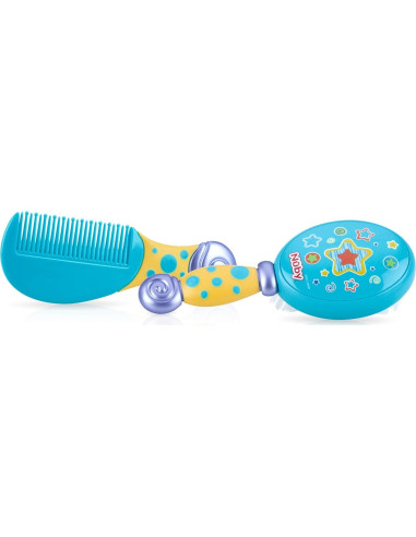 Juego de Cepillo y Peine Nuby para Bebés - Libre de BPA