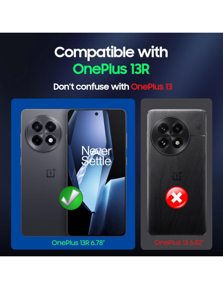 Funda Magnética OnePlus 13R - Grado Militar, Negra, Compatible MagSafe