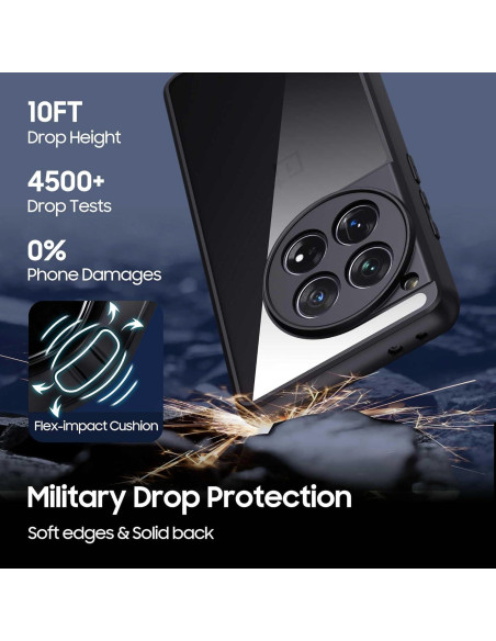 Funda Bumper Antiamarillenta OnePlus 12R - Delgado y Ligero