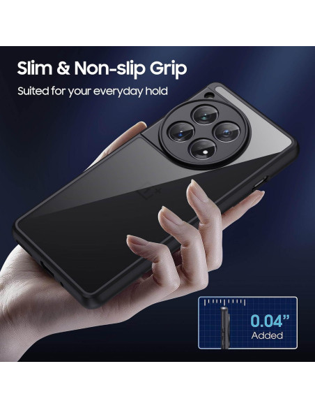 Funda Bumper Antiamarillenta OnePlus 12R - Delgado y Ligero