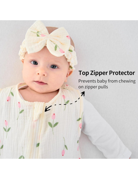 Conjunto Saco de Dormir Muselina 4 Piezas Synrroe 0-6 Meses