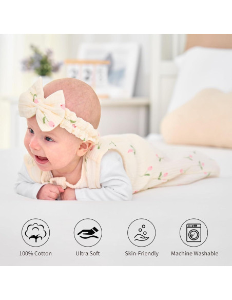 Conjunto Saco de Dormir Muselina 4 Piezas Synrroe 0-6 Meses