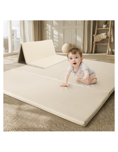 Alfombra de Juego Plegable TODIBY Beige 121x121cm Impermeable