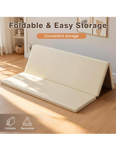 Alfombra de Juego Plegable TODIBY Beige 121x121cm Impermeable