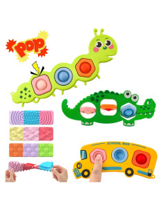 Juguetes Sensoriales Fidget Popper Iceacrin 7 Pcs para Niños