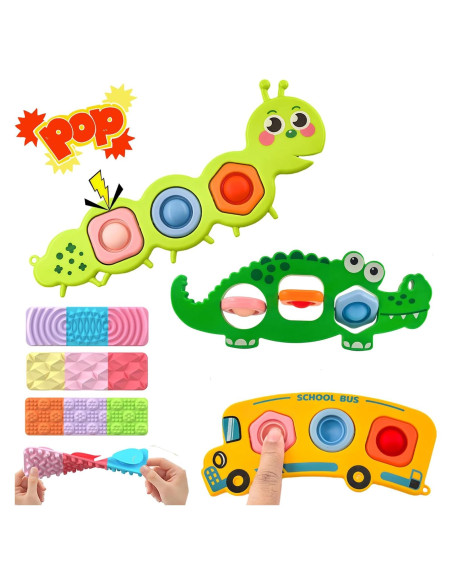 Juguetes Sensoriales Fidget Popper Iceacrin 7 Pcs para Niños