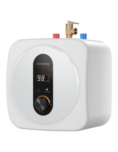 Calentador de Agua Instantáneo KENUOS 2.5 Galones 1500W LED