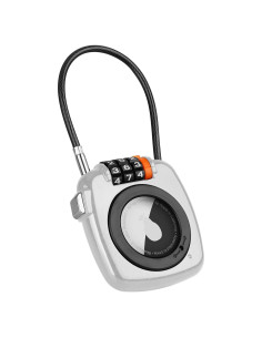 Candado de combinación TUXON para AirTag - Blanco, 3 dígitos