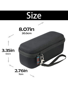 Funda Dura Khanka para Altavoz Bluetooth JBL Flip 5/6/7 Negra 2