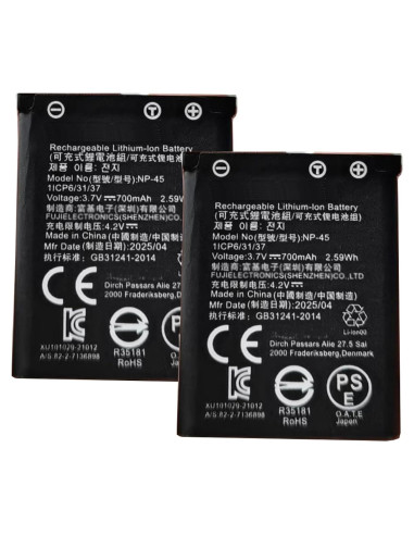 Batería NP-45 JUYUXIVM 2PCS para Auriculares Arctis Nova Pro