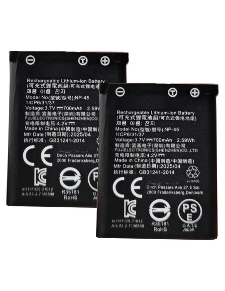 Batería NP-45 JUYUXIVM 2PCS para Auriculares Arctis Nova Pro