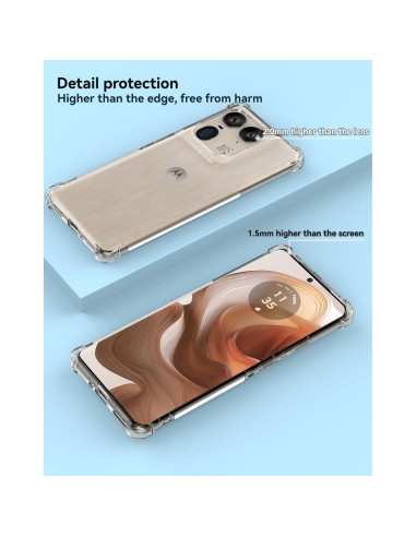 Funda TPU Transparente USTIYA para Motorola Moto Edge 50 Ultra