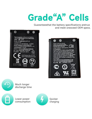 Batería NP-45 JUYUXIVM 2PCS para Auriculares Arctis Nova Pro