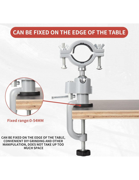 Morsa de Banco Multifuncional Baiwen 44-58mm Aluminio
