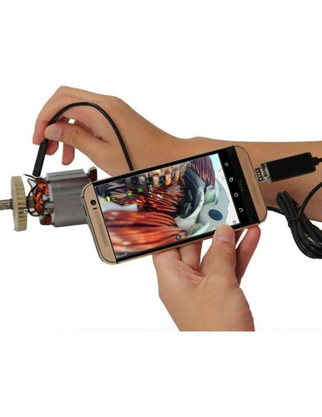 Endoscopio USB 3-en-1 Yuhoo HD 2m IP67 con 6 LED Endoscopio USB 3-en-1 Yuhoo HD 2m IP67 con 6 LED