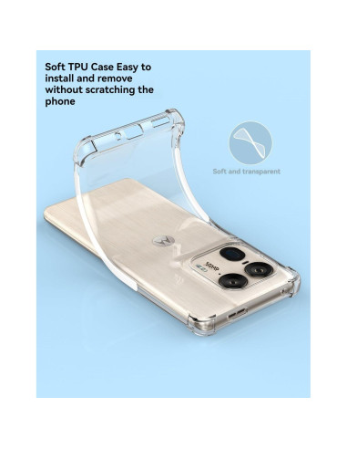 Funda TPU Transparente USTIYA para Motorola Moto Edge 50 Ultra