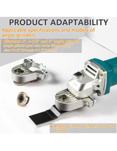 Adaptador multifuncional para amoladora angular 19 piezas 2