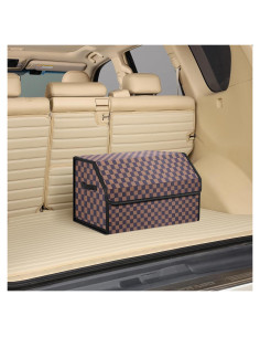 Organizador de Maletero Kingmise Plegable Cuero Mediano