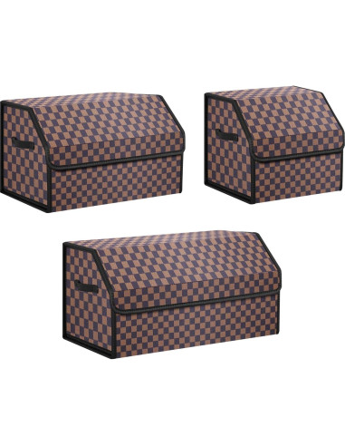 Organizador de Maletero Kingmise Plegable Cuero Mediano