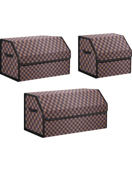 Organizador de Maletero Kingmise Plegable Cuero Mediano