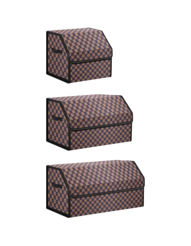 Organizador de Maletero Kingmise Plegable Cuero Mediano