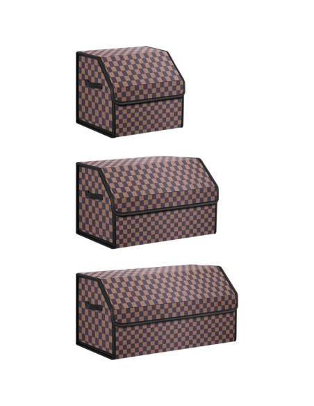 Organizador de Maletero Kingmise Plegable Cuero Mediano