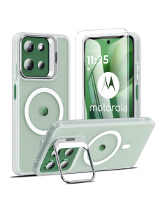 Funda OWKEY para Moto G 2025 Magnética Antihuellas Transparente