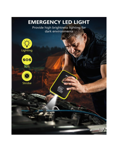 Arrancador de Coche KEPEAK SD02 con Compresor 4000A 12V