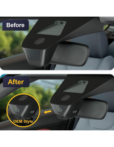 Cámara de Salpicadero Fitcamx 4K Delantera + 1080P Trasera para Honda HR-V 2023-2025