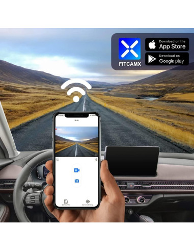 Cámara de Salpicadero Fitcamx 4K Delantera + 1080P Trasera para Honda HR-V 2023-2025