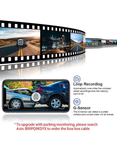 Cámara de Salpicadero Fitcamx 4K Delantera + 1080P Trasera para Honda HR-V 2023-2025