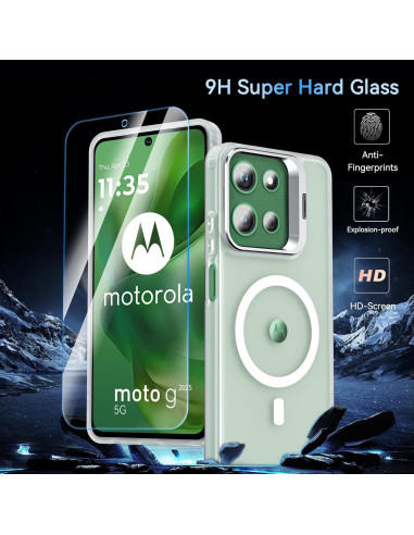 Funda OWKEY para Moto G 2025 Magnética Antihuellas Transparente