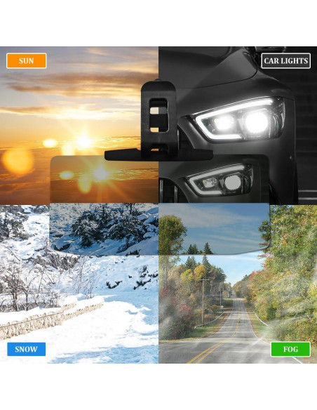 Extensor de Visera de Sol para Coche Middrivr 32cm Ajustable