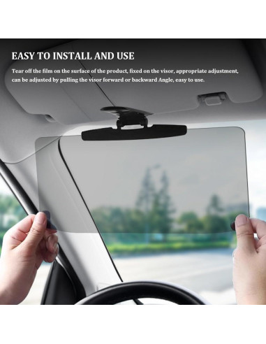 Extensor de Visera de Sol para Coche Middrivr 32cm Ajustable