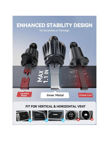 Cargador Soporte Magnético para Auto JOYROOM 15W iPhone