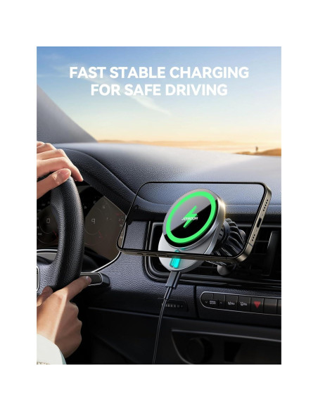 Cargador Soporte Magnético para Auto JOYROOM 15W iPhone