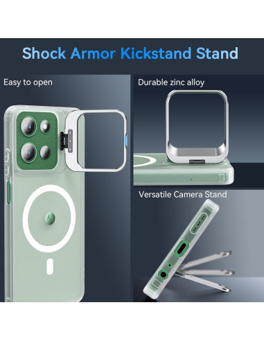 Funda OWKEY para Moto G 2025 Magnética Antihuellas Transparente