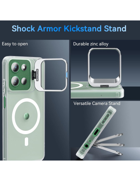 Funda OWKEY para Moto G 2025 Magnética Antihuellas Transparente