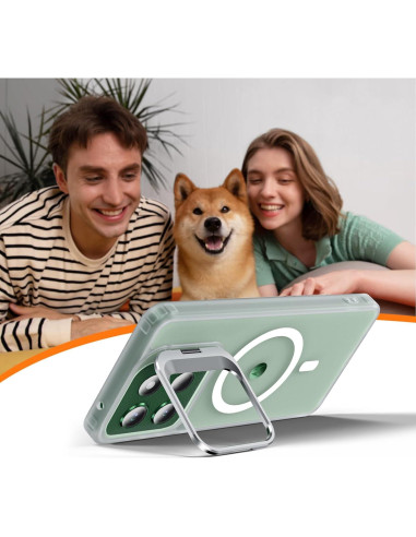 Funda OWKEY para Moto G 2025 Magnética Antihuellas Transparente