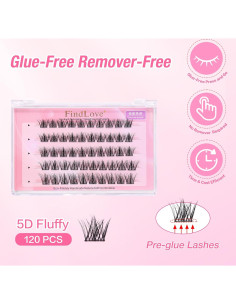 Pestañas Autoadhesivas FindLove Sin Pegamento 19.1x11.2cm 2