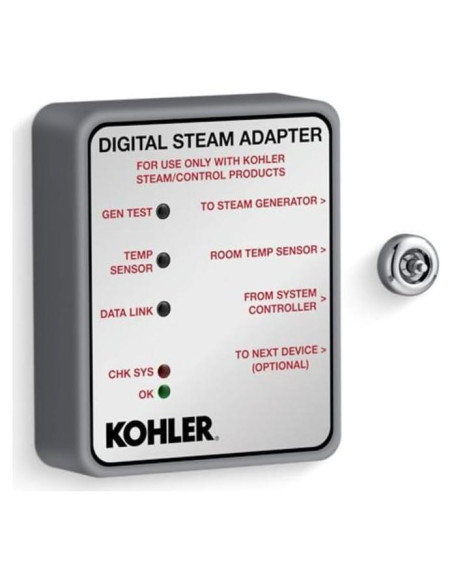 Adaptador de Vapor Digital Kohler Invigoration - Cromo Pulido